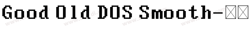 Good Old DOS Smooth字体转换